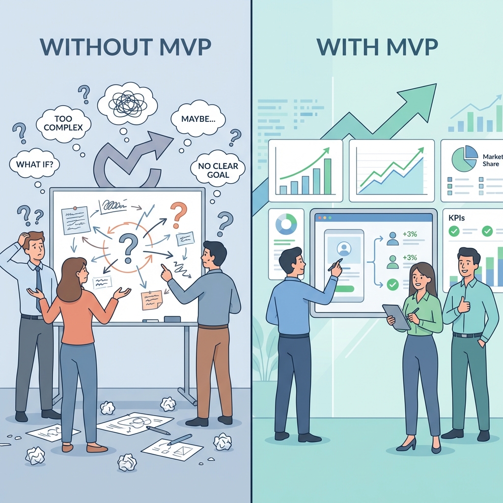 Decision Making: Without MVP vs With MVP