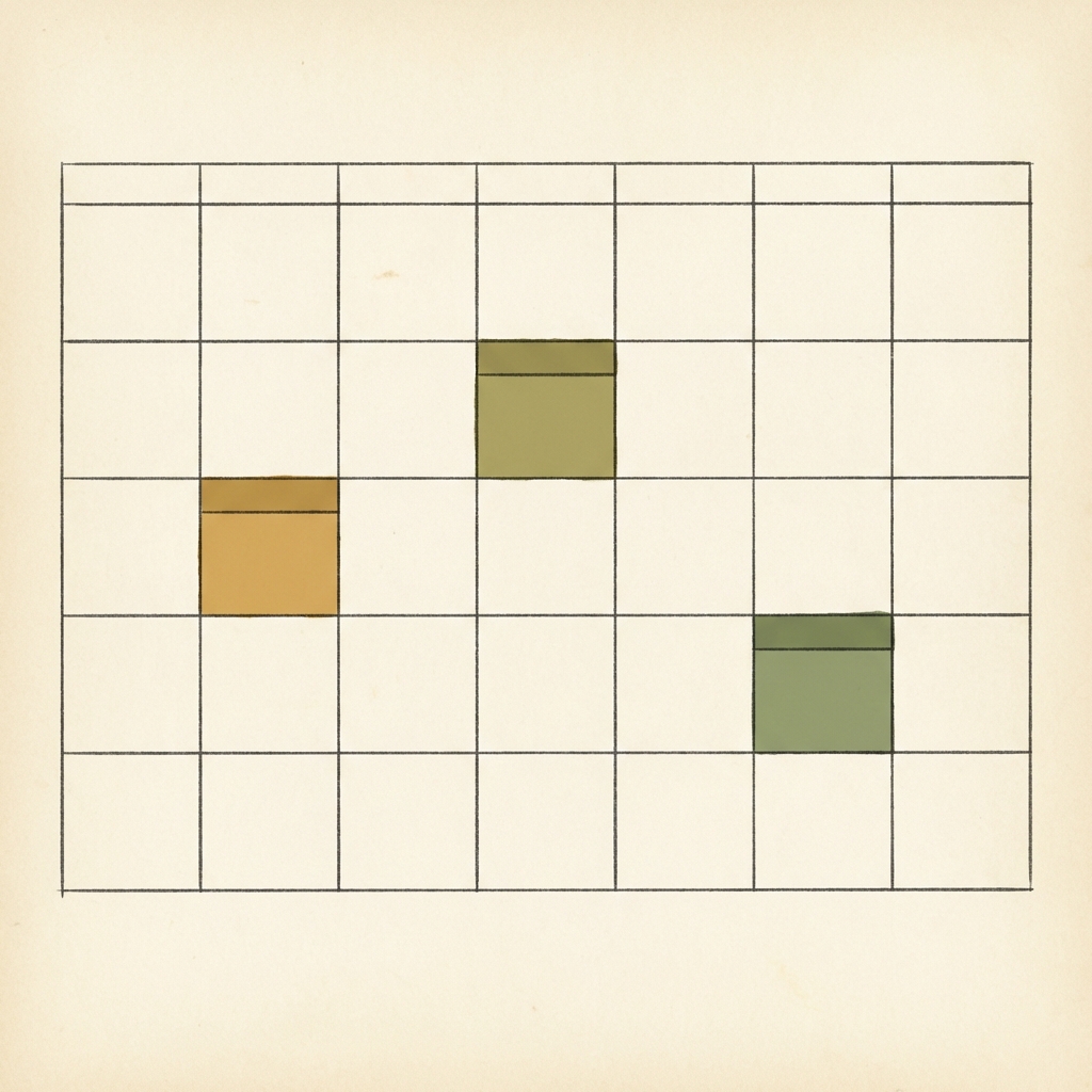 Weekly time allocation calendar